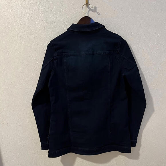 DG2 by Diane Gilman / Dark Wash Denim Jacket / Small - Picture 2 of 4